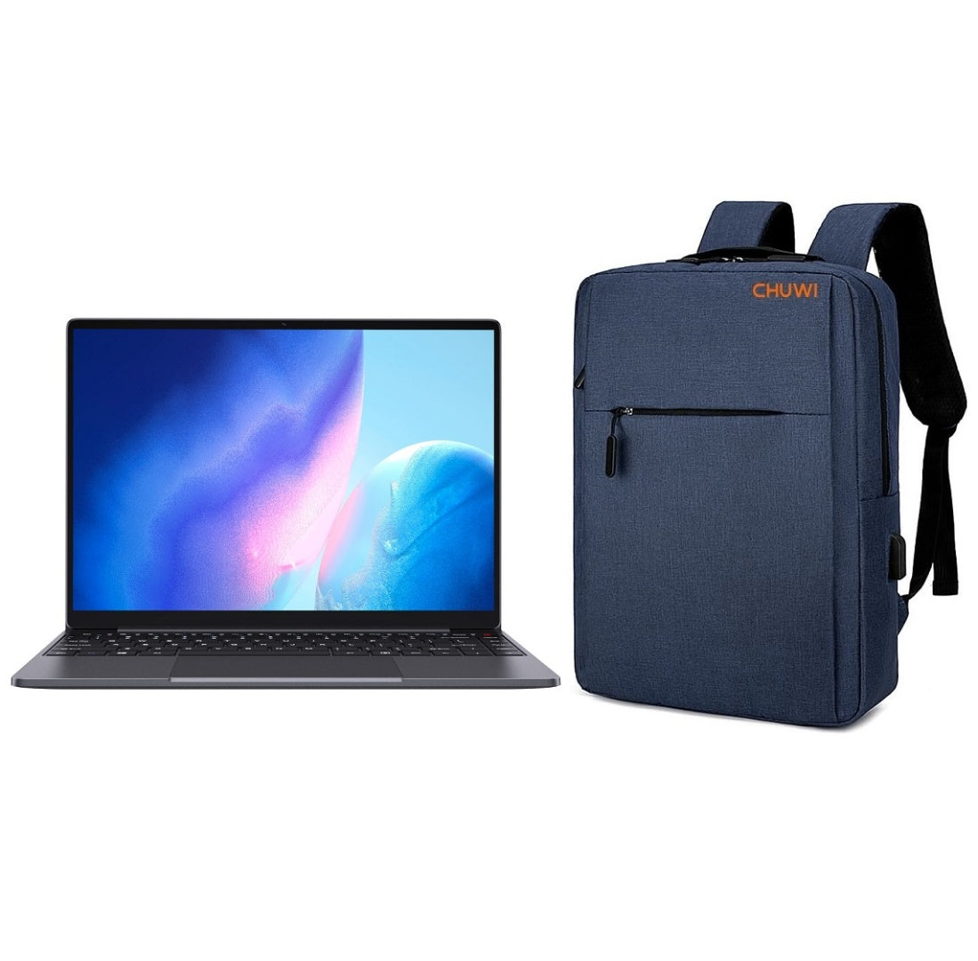 Combo Notebook Chuwi Core i9 14 pulgadas FHD + Mochila Azul Uruguay