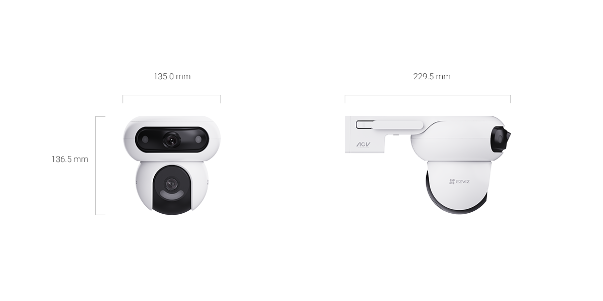 Cámara Ezviz HB90 Dual 4+4MP Wi-Fi 6 Solar Kit