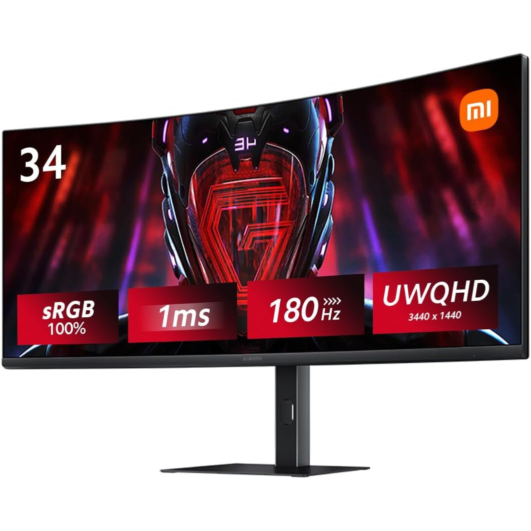 Monitor Curvo Xiaomi 34" 180Hz 1ms UWQHD