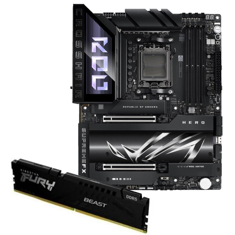 Mother Asus ROG X870E + Memoria Kingston DDR5 32GB