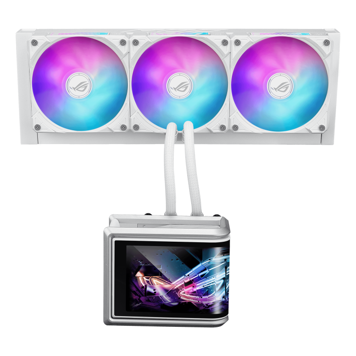 Cooler Líquido ASUS ROG Ryuo IV 360mm AMOLED 2K Blanco AIO