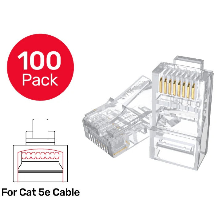 Conector RJ45 Modular Cat 5e Unitek 1000Mbps – Technica UY