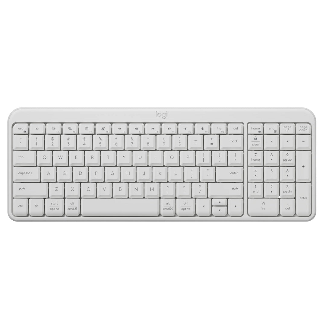 Teclado Logitech K250 blanco inalambrico