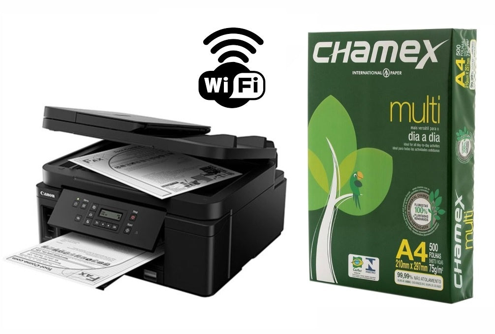 Combo Impresora Canon PIXMA GM4010 + Resma A4 Chamex 75gr