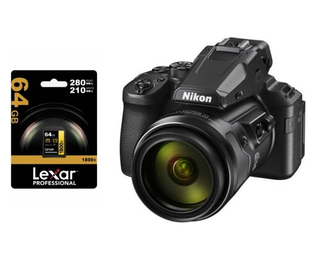 Camara Nikon P950 + Memoria SDXC Lexar 64GB