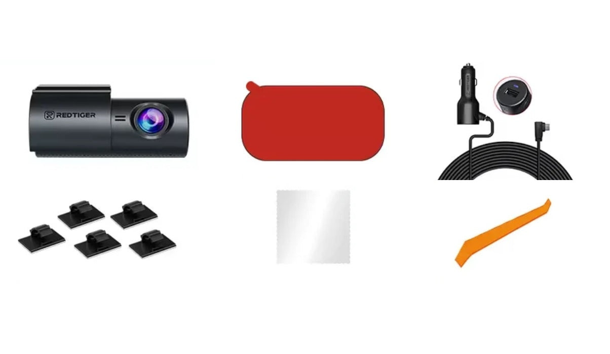 Dashcam Redtiger F11 4K UHD con WiFi y Monitoreo de Estacionamiento