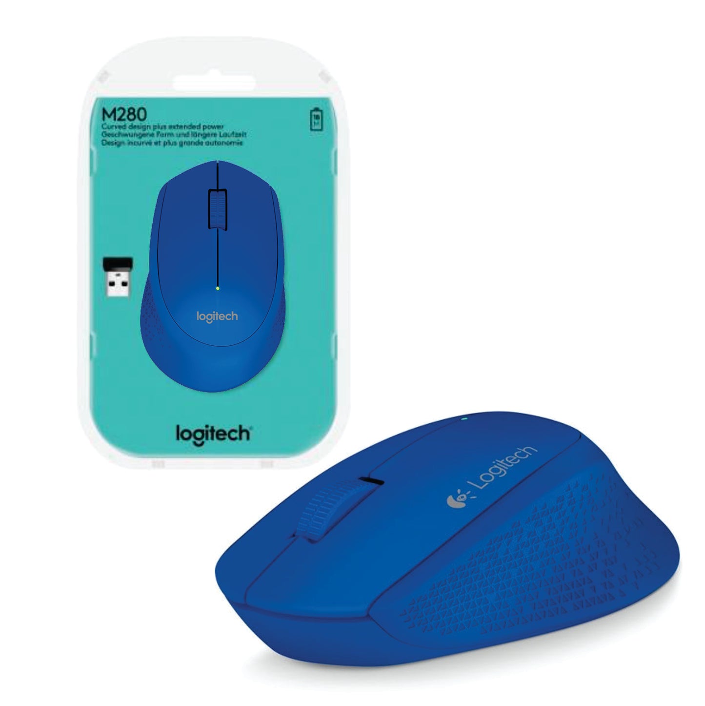 Mouse Logitech M280 inalámbrico negro