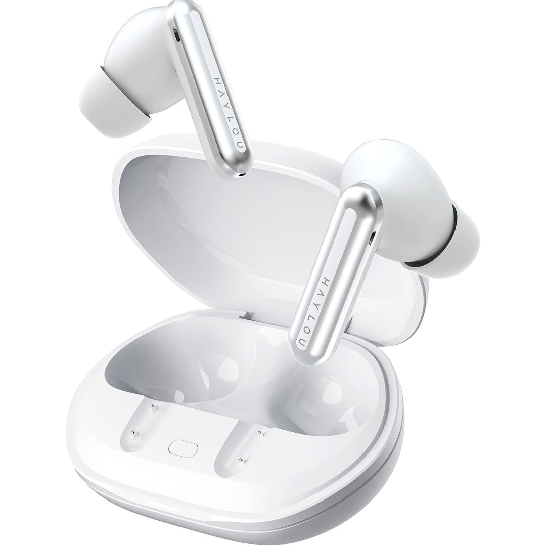 Auriculares TWS Haylou Mori Plus Blancos con ANC y 32hs de batería