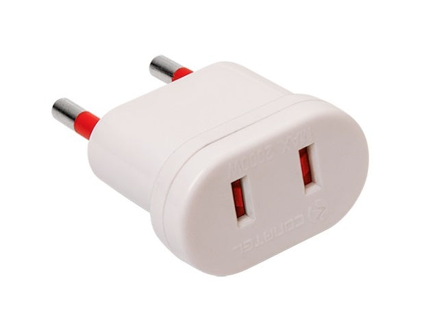 Adaptador Conatel de Ficha S/T a Americana S/T Blanco