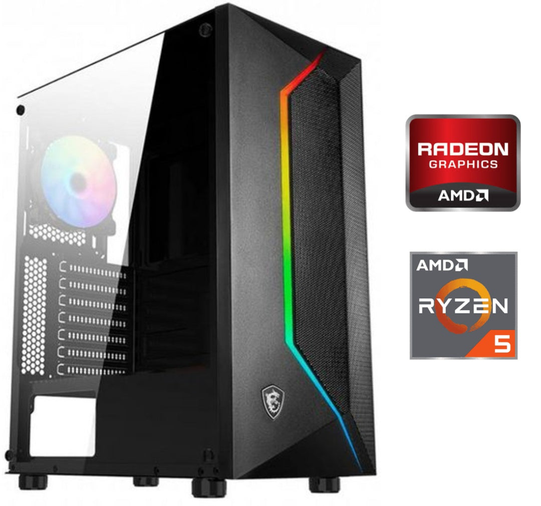 Equipo Gamer Ryzen 5 5600GE, 16GB, 500GB, Gráficos Radeon