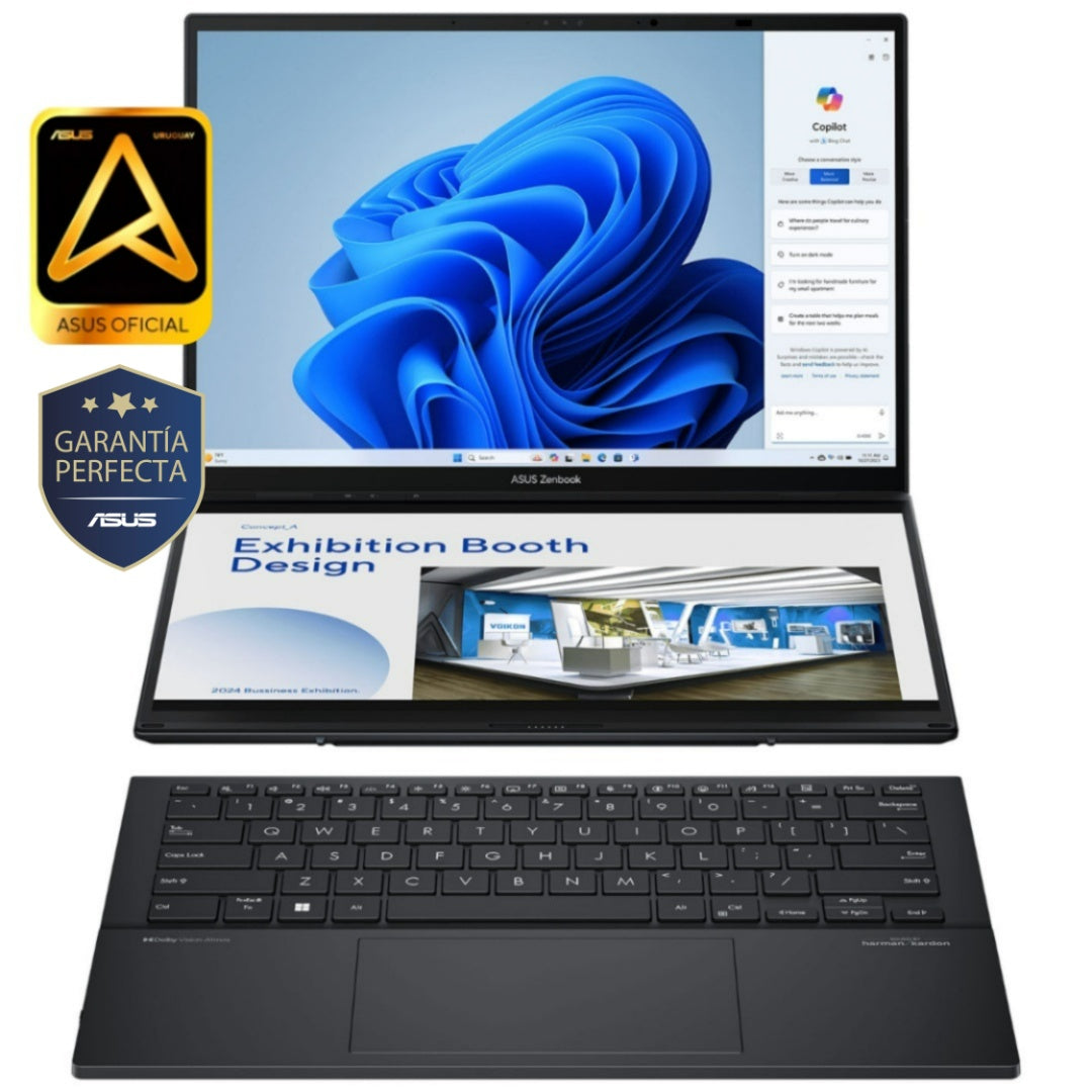 Notebook ASUS Zenbook Duo Core Ultra 9 32GB 1TB Dual OLED 14 pulgadas