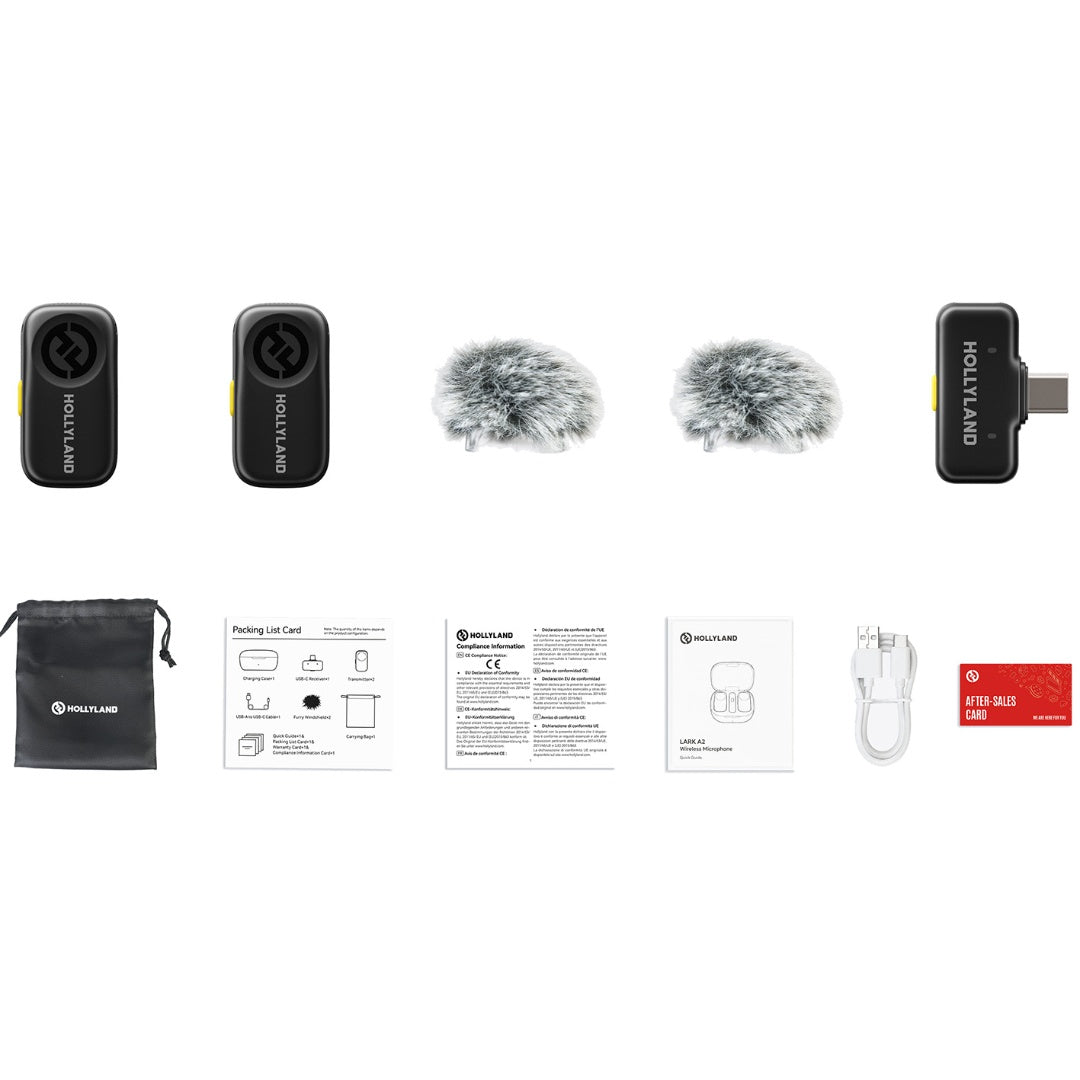 Micrófono Hollyland LARK A2 Mini Duo USB-C