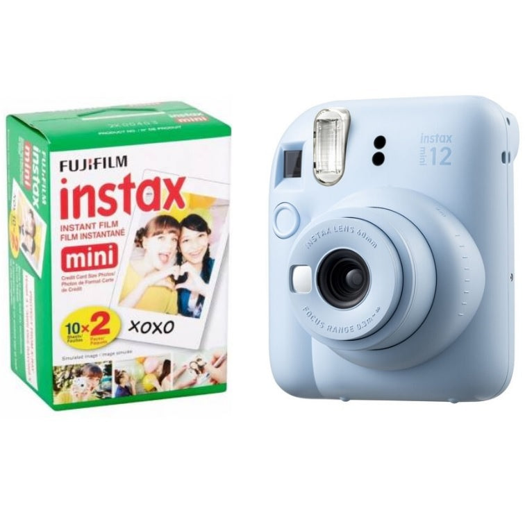 Camara Fujifilm Instax Mini 12 azul + papel x 20