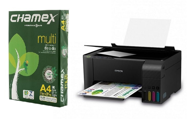 Combo Impresora Epson L3210 + Resma Chamex A4 75g | Technica