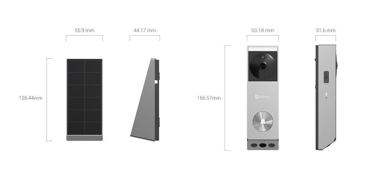 Kit Timbre Ezviz EP3x Pro 2K con Pantalla Táctil SD7 Smart Home