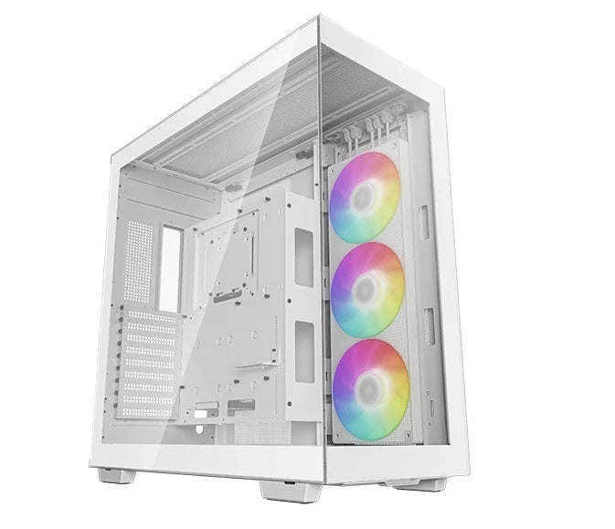 Gabinete ATX DeepCool CH780 Blanco Panorámico con Vidrio Templado
