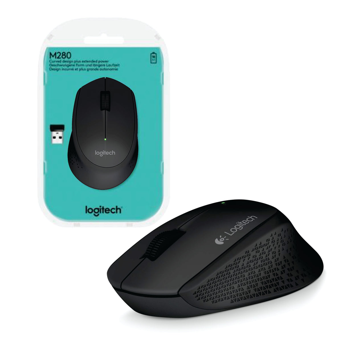 Mouse Inalámbrico Logitech M280 Negro | Technica Uruguay