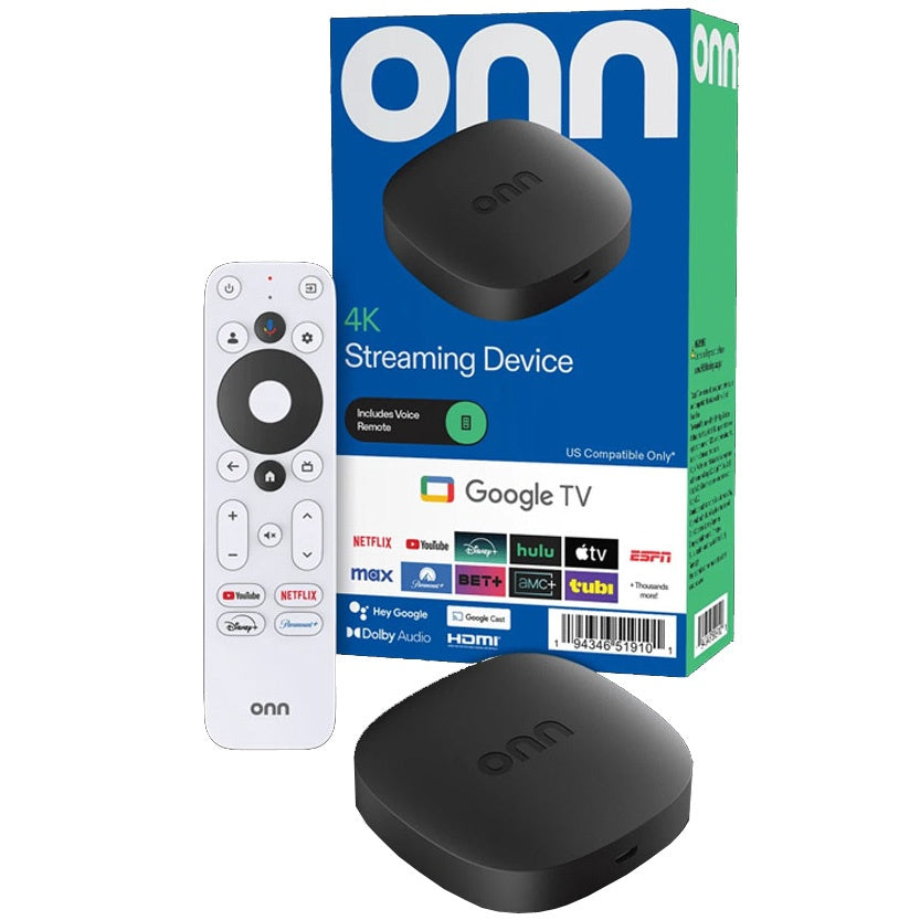 Onn Google TV 4K Streaming Box 2nd Gen