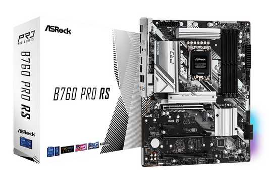 Motherboard ASRock B760 Pro RS LGA1700 DDR5 ATX para Intel