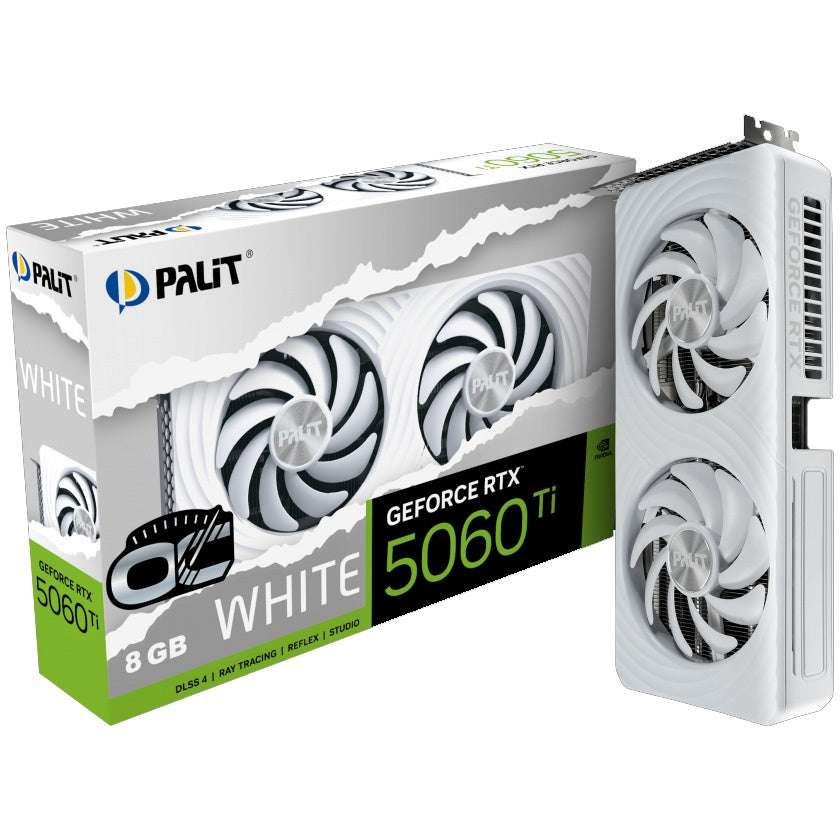 Tarjeta de Video Palit RTX 5060 Ti White OC 8GB GDDR7 | Blackwell