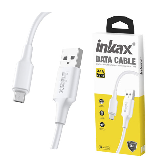 Cable Inkax Micro USB 3.1A blanco 2M