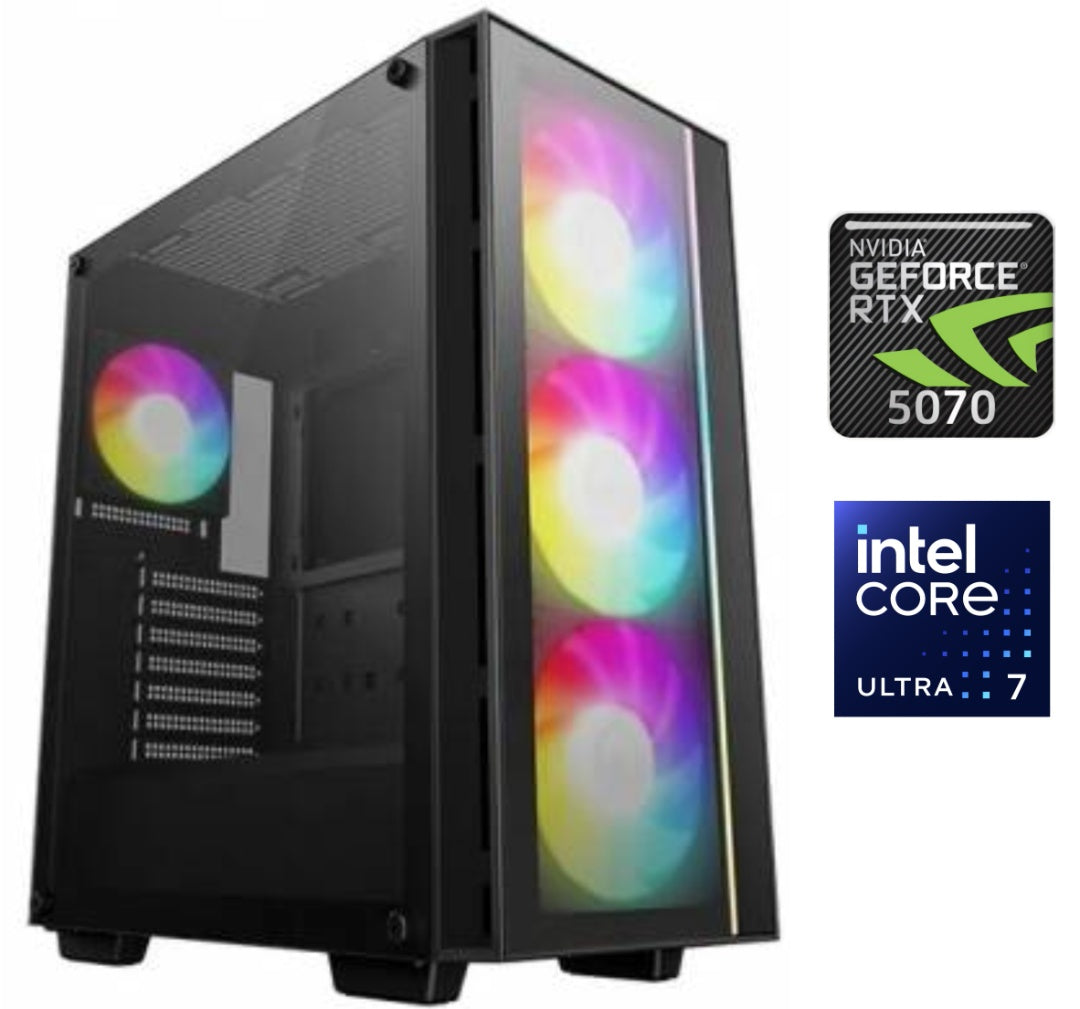 Equipo Gamer Core Ultra 7 265F, 32GB, 1TB, RTX 5070 12GB