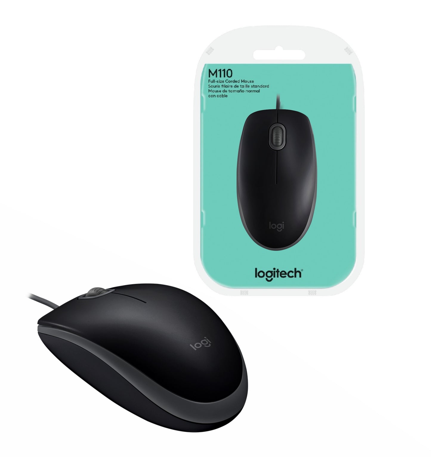 Mouse Logitech M110 silent óptico usb rojo
