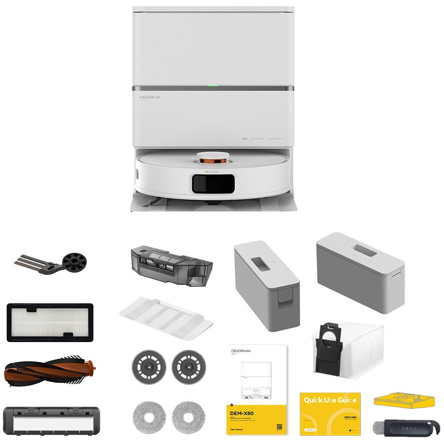 Aspiradora Robot Deerma X80 15000Pa con Base de Autovaciado