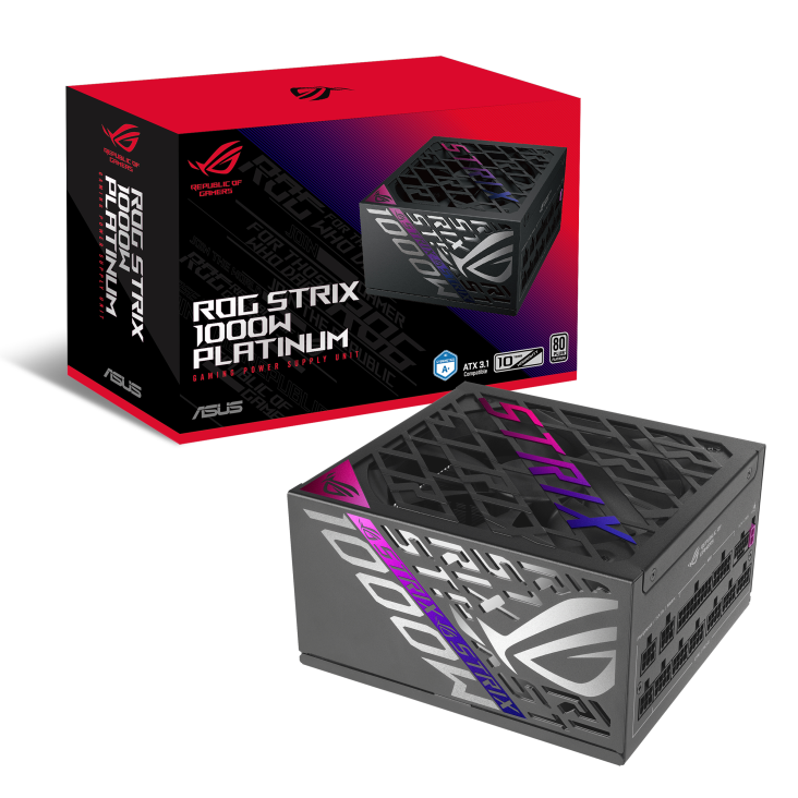 Fuente ROG Strix 1000W 80 Plus Platinum ATX 3.1 para Gaming