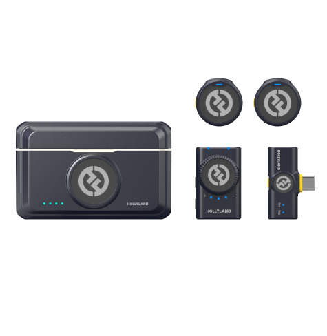 Micrófono Inalámbrico Hollyland LARK M2 USB-C Charcoal 300m