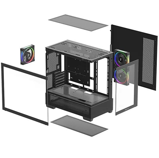 Gabinete Deepcool CG380 3F negro