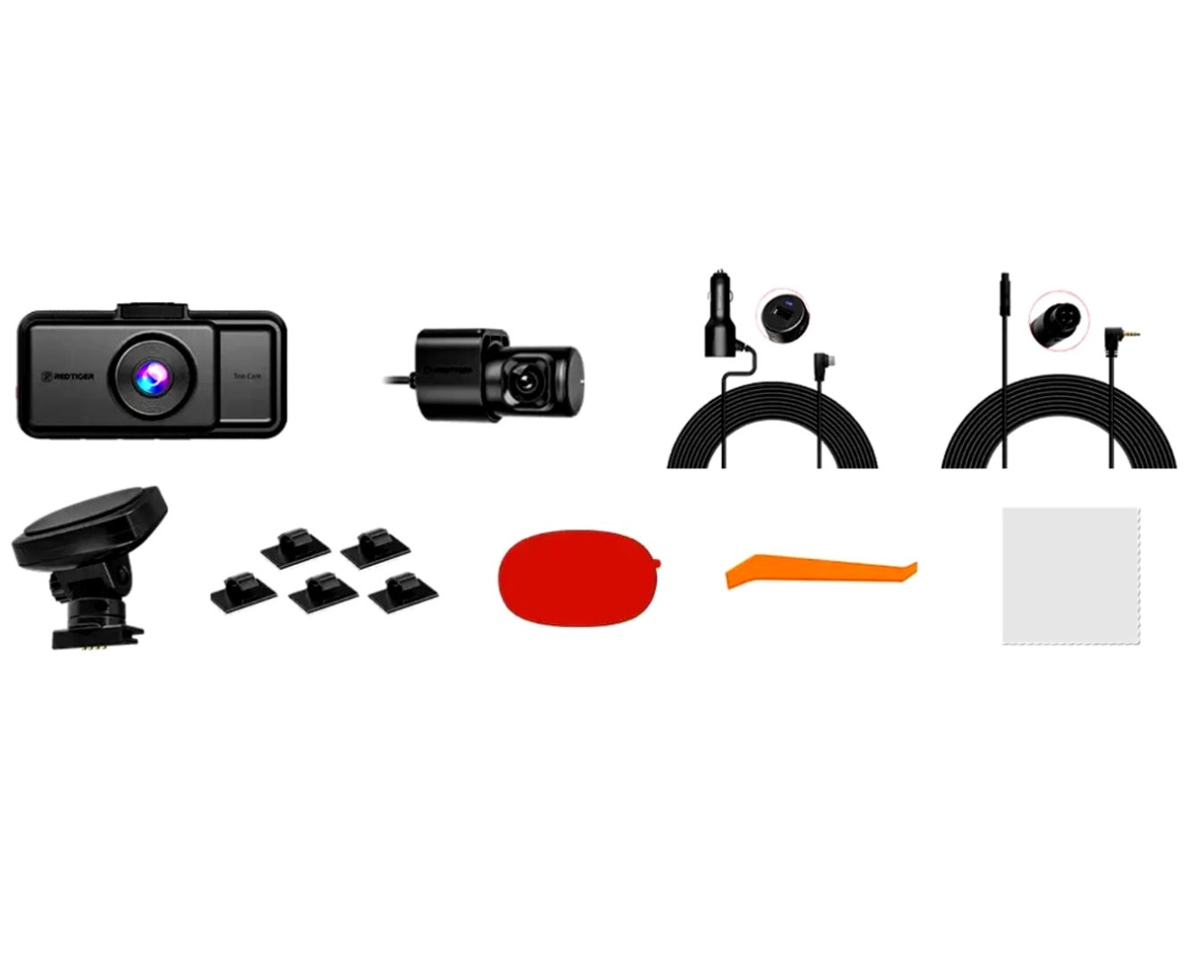 Dashcam Redtiger A6 3 Canales 4K WiFi GPS Pantalla Táctil
