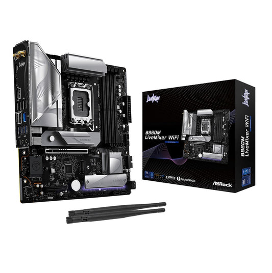 Motherboard ASRock B860 LiveMixer LGA 1851 WiFi 6 Micro ATX