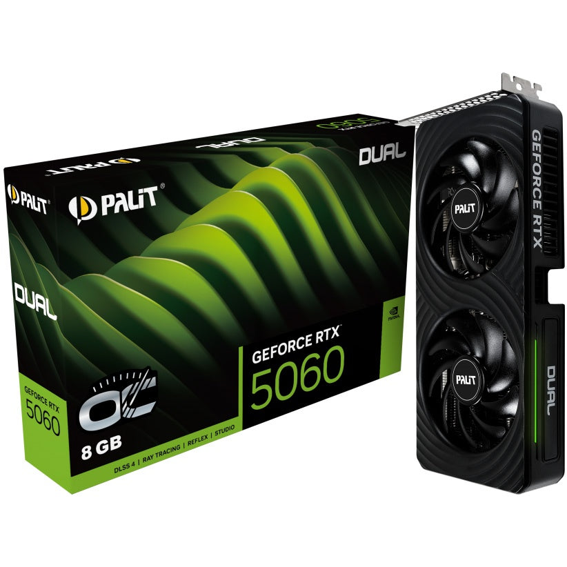 Tarjeta de Video Palit RTX 5060 Dual OC 8GB GDDR7 | Technica UY