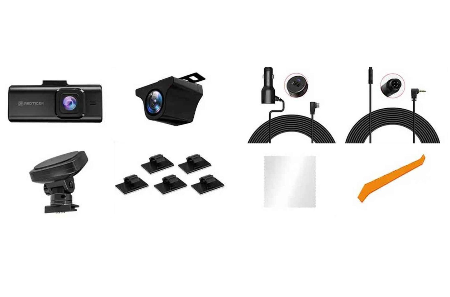 Dashcam Redtiger F17 Elite 4K Triple con GPS y Wi-Fi para Auto