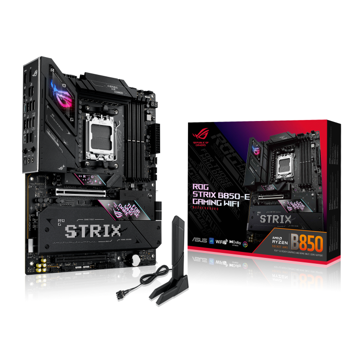Motherboard Asus ROG Strix B850-E WiFi 7 AM5 ATX para AMD Ryzen