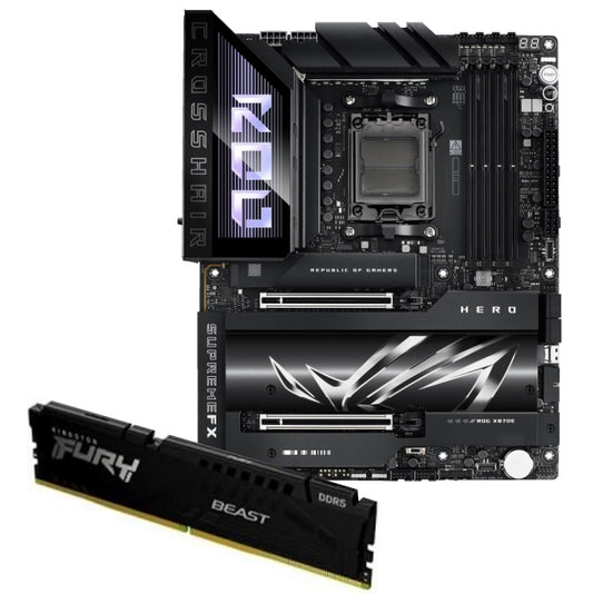 Mother Asus ROG X870E + Memoria Kingston DDR5 32GB
