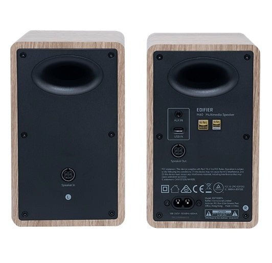 Parlantes 2.0 Edifier M60 66W Bluetooth Roble