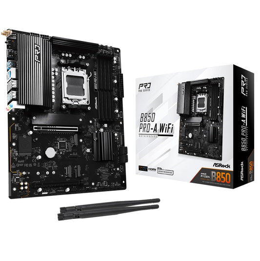 Motherboard ASRock B850 Pro-A AM5 WiFi ATX para AMD Ryzen