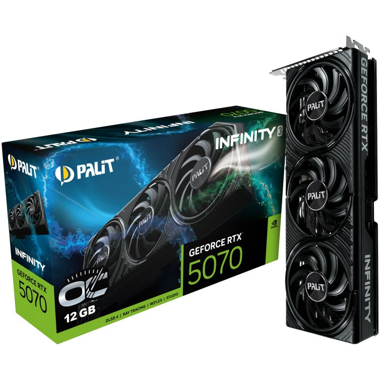 Tarjeta de Video Palit RTX 5070 Infinity 3 12GB GDDR7 SFF-Ready
