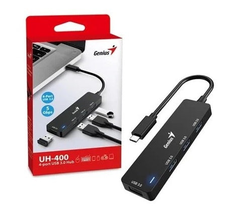 Hub Genius USB-C a 4 USB-A 3.0