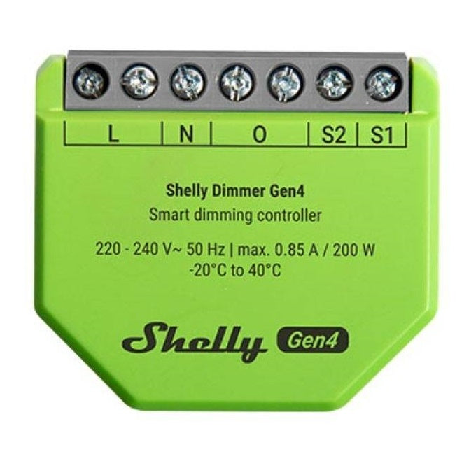 Shelly Dimmer Gen4 Wi-Fi Bluetooth Zigbee Matter - Control Inteligente