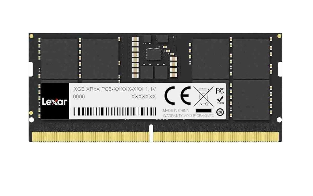 Memoria RAM DDR5 16GB 5600MHz SODIMM Lexar para laptop