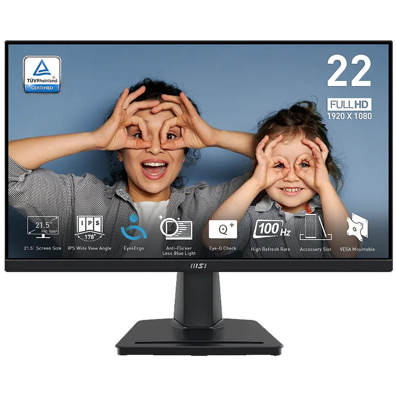 Monitor Gamer MSI PRO MP225 21.5 pulgadas Full HD IPS 100Hz