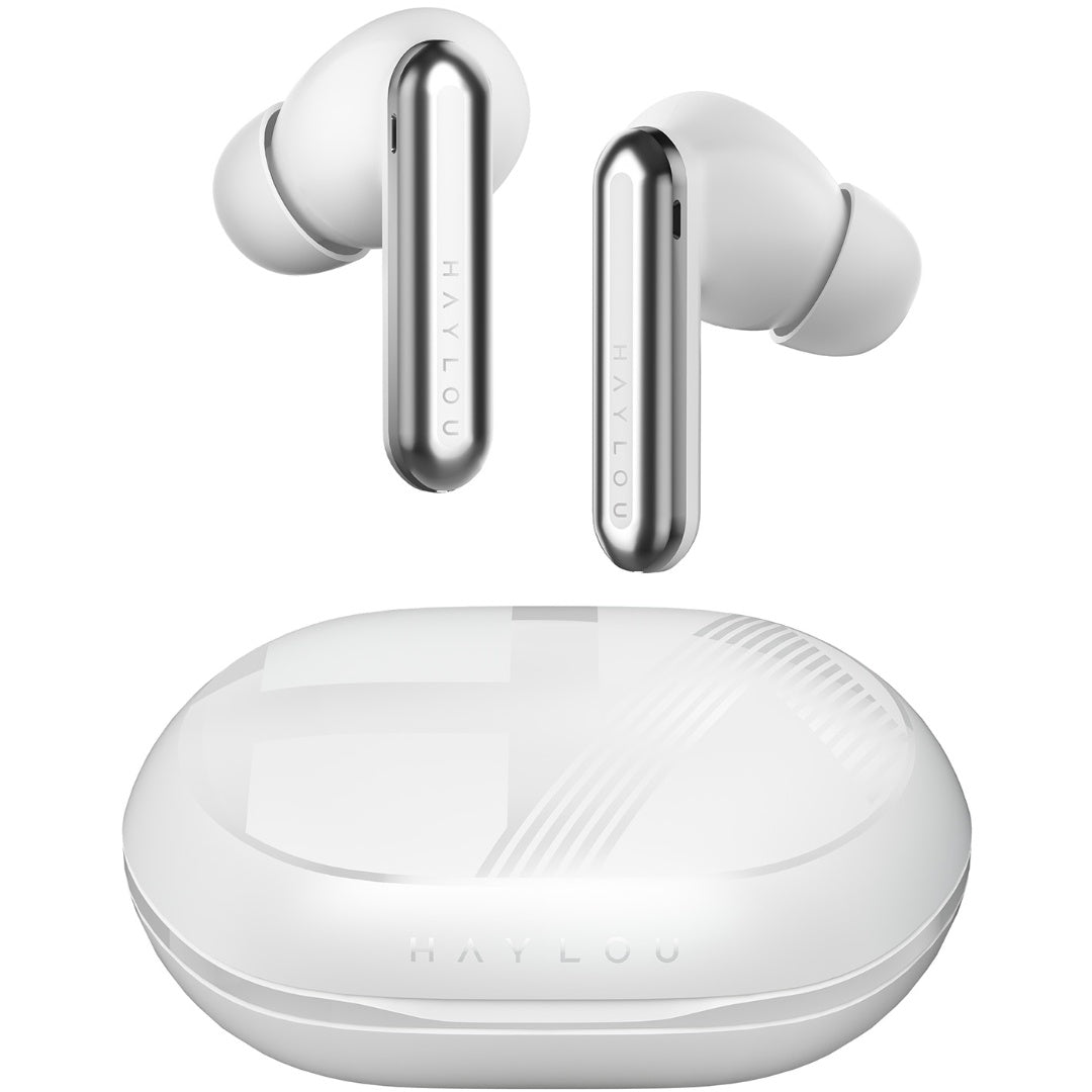 Auriculares TWS Haylou Mori Plus Blancos con ANC y 32hs de batería