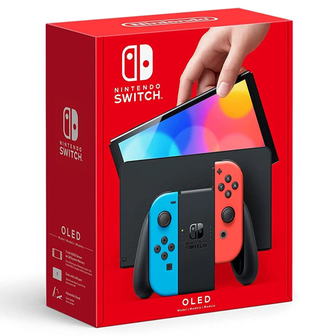 Nintendo Switch OLED Neon Azul y Rojo 7 pulgadas 64GB | Technica UY