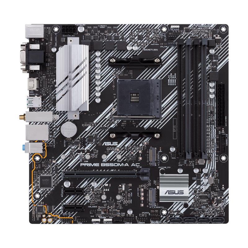 Motherboard Asus Prime B550M-A AC WiFi AM4 DDR4 Micro-ATX