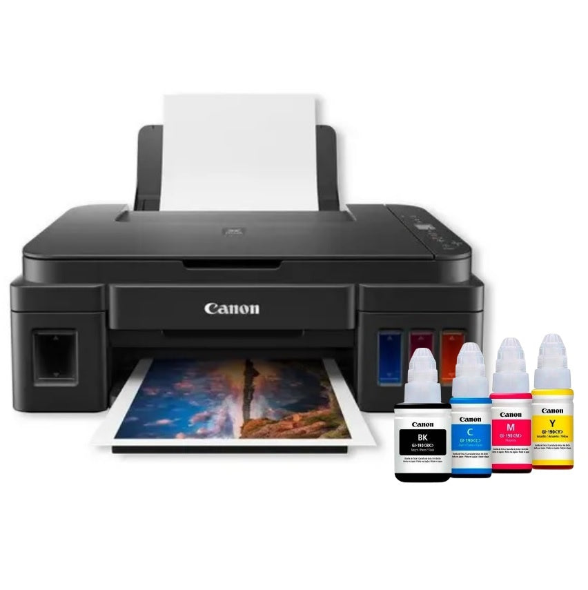 Combo Canon PIXMA G2110 + 4 Botellas Tinta Extra | MegaTank