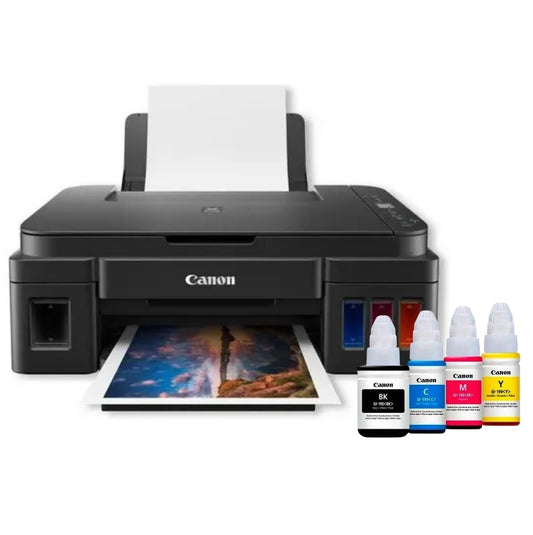 Combo Canon PIXMA G2110 + 4 Botellas Tinta Extra | MegaTank