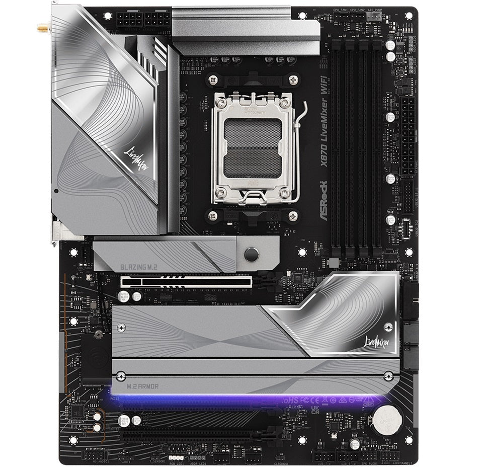 Motherboard ASRock X870 LiveMixer AM5 WiFi 7 Micro ATX DDR5
